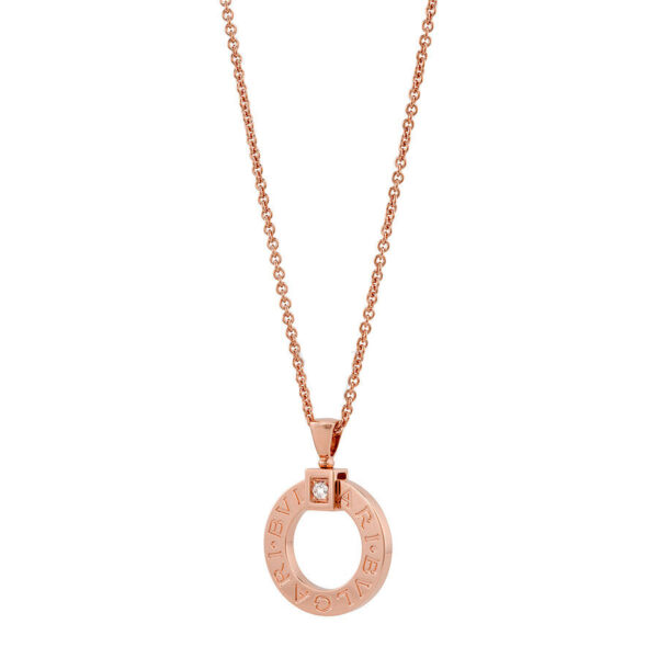 Bvlgari Bvlgari 18K Pink Gold Diamond Pendant 344492