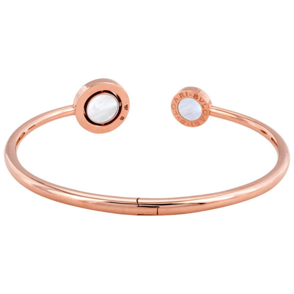 Bvlgari Bvlgari 18kt Rose Gold Mother of Pearl/Carnelian Bracelet, Size S