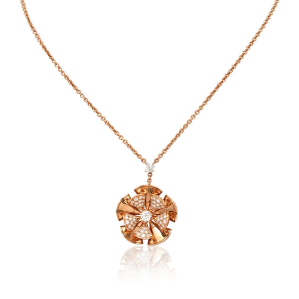 Bvlgari Divas Dream Ladies 18 Kt Rose Gold Pendant Necklace