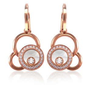 Chopard 18k Rose Gold Happy Dreams Diamond Earrings