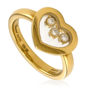 Chopard Happy DiamondsYellow Gold Ring- Size 54