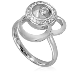 Chopard Happy Dreams Ethical 18k White Gold Diamond Ring, Size 53