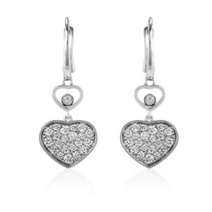 Chopard Happy Hearts White Gold Diamond Earrings