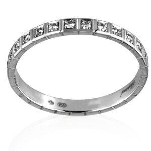 Chopard Ice Cube White Gold Diamond Ring, Size 54