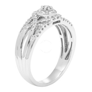 CYA K Diamond Promise Ring .38ct 10k White Gold R123453W-5 Size 5