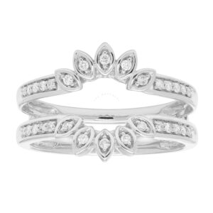 CYA K Diamond Wedding Ring Enhancer .20ct 14k White Gold R124075W-7 Size 7