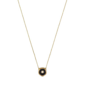 Gucci Le Marche des Merveilles Carved Black Onyx & Diamond Feline Head Pendant Necklace