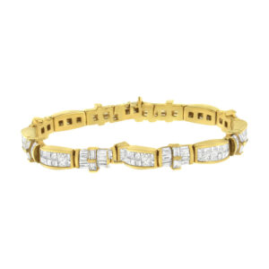 Haus of Brilliance 14K Yellow Gold 11 1/4ct. TDW Diamond Tennis Bracelet (G-H,VS1-VS2)