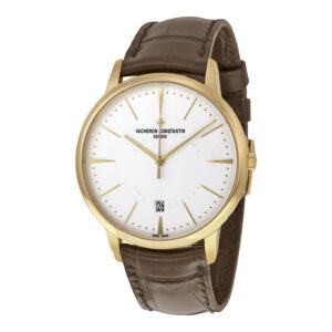 Men's Patrimony Alligator Leather Opaline Dial Watch