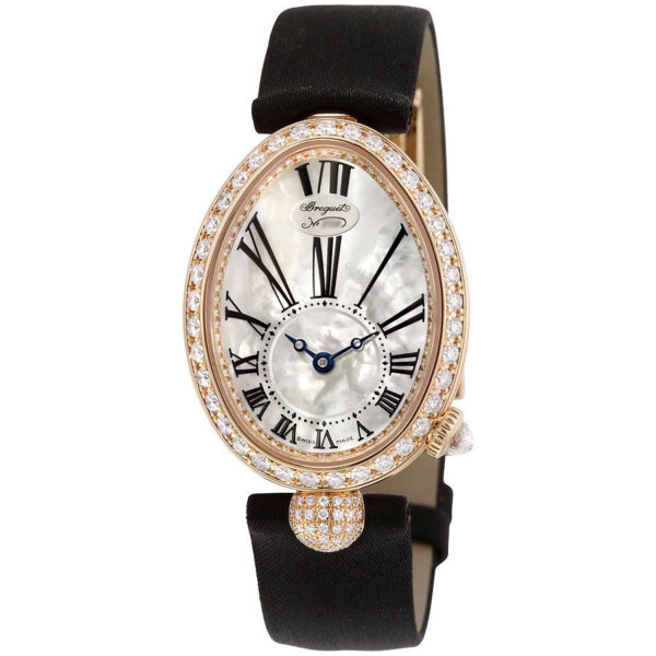 Women's Reine de Naples Satin Mother of Pearl Dial Watch